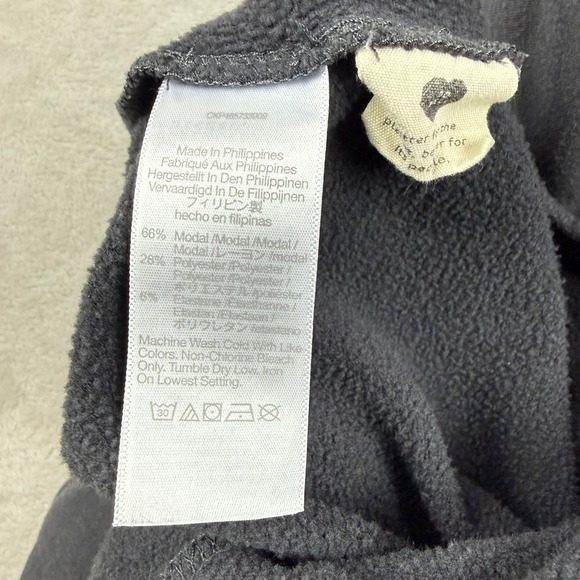 Madewell MWL Women Superbrushed Jumpsuit M Gray Wide Leg Relaxed Cropped Boho - Picture 5 of 14